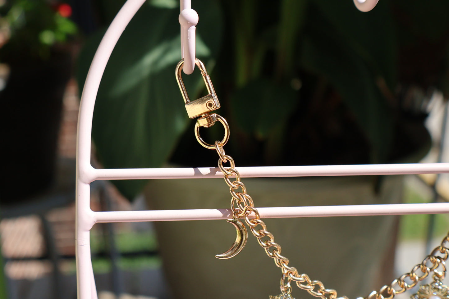 Customized Moon/Pearl Charm