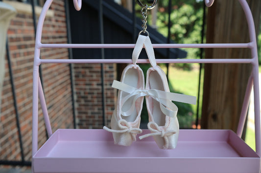 Handcrafted Ballet Shoes Keychain