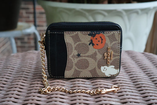 Halloween Zip Card Case
