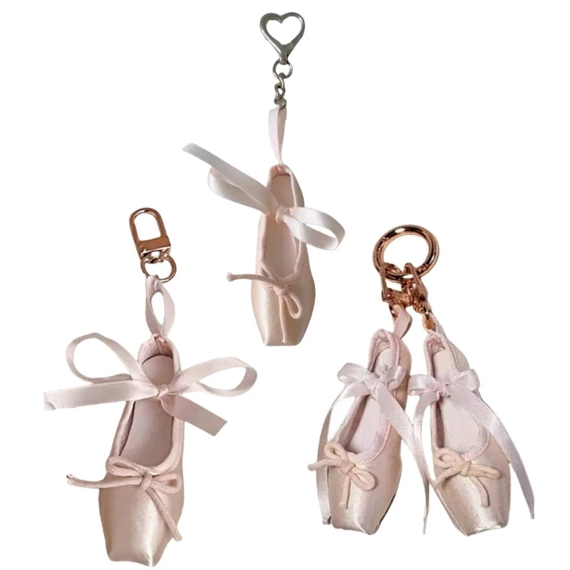 Handcrafted Ballet Shoes Keychain
